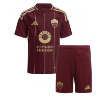 AS Roma Koszulka Podstawowa dzieci 2024-25 Krótki Rękaw (+ krótkie spodenki)